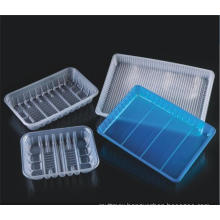Plastic tray food packing rectangle PP tray for sea food